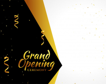 Grand opening golden background Free Vector Grand opening golden background Free Vector