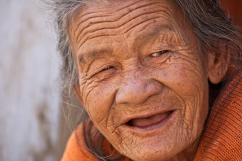 Grandmother Making Faces Grandmother Making Faces