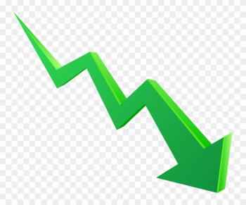 Graph Clipart Arrow Png - Arrow Going Down Png