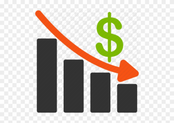 Graph Clipart Finance - Money Decrease Icon