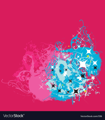 Graphic background with stars vector image Graphic background with stars vector image
