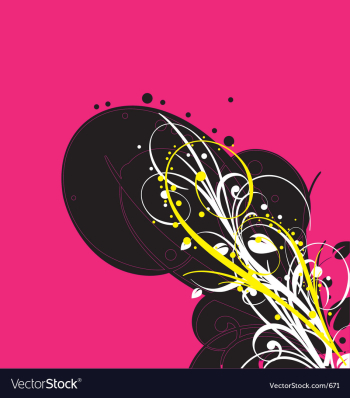 Graphic bloom vector image Graphic bloom vector image