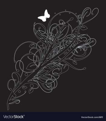 Graphic bloom vector image Graphic bloom vector image