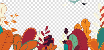 Graphic design Autumn Illustration, Autumn leaf decoration transparent background PNG clipart