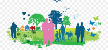 Graphic design Corning Elderly Care Center Aged Care - happy retirement 
