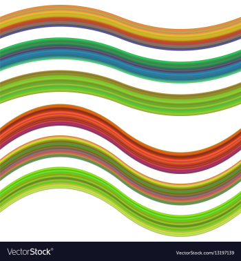 Graphic design element set - gradient ribbons vector image Graphic design element set - gradient ribbons vector image