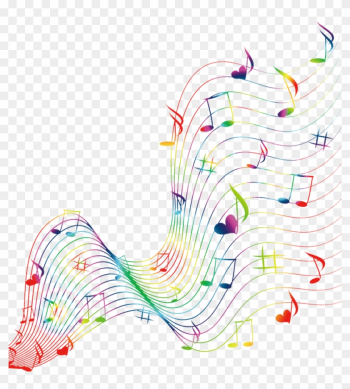 Graphic Design Musical Note Illustration - Color Music Notes Png