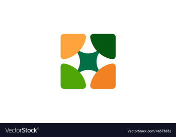 graphic design of abstract flower logo