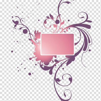 Graphic design, Purple Fashion Frame transparent background PNG clipart