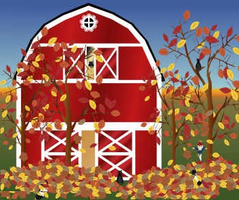 Graphic Fall Farm - Free vector graphic on Pixabay