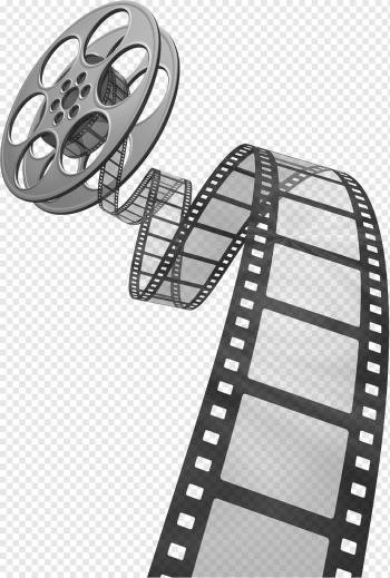 graphic film Reel, Movie Film, silver and black film strip and reel illustration, angle, monochrome, cartoon png