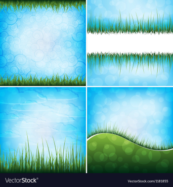 Grass backgrounds vector image Grass backgrounds vector image