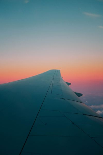 gray airplane wing gray airplane wing