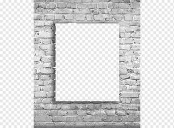 gray brick wall, Laundry room Wall decal Sticker, Old brick wall frame, texture, frame, golden Frame png