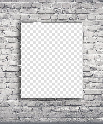 Gray brick wall , Laundry room Wall decal Sticker, Old brick wall frame transparent background PNG clipart