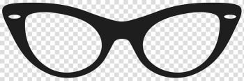 Gray cateye glasses frame , Sunglasses Eyeglass prescription Eyewear Lens, Movember Glasses transparent background PNG clipart