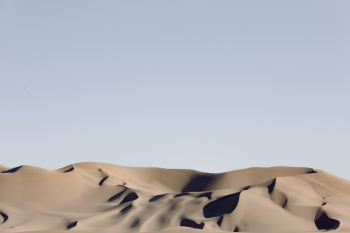 Gray Desert Under Blue Sky Gray Desert Under Blue Sky
