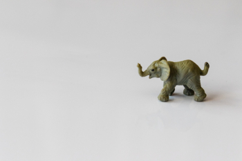 Gray Elephant Figurine Gray Elephant Figurine