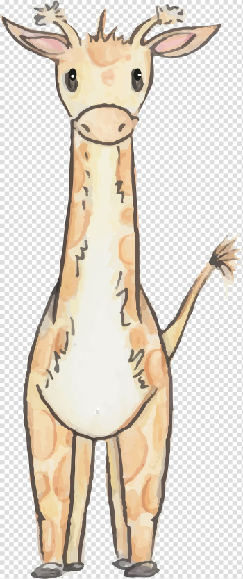Gray giraffe illustration, Watercolor giraffe transparent background PNG clipart Gray giraffe illustration, Watercolor giraffe transparent background PNG clipart