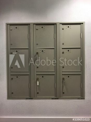 Gray gym lockers Gray gym lockers