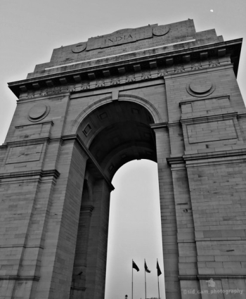 Gray India Arch Under Gray Clouds