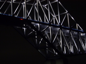 Gray Metal Building With Black Background Gray Metal Building With Black Background