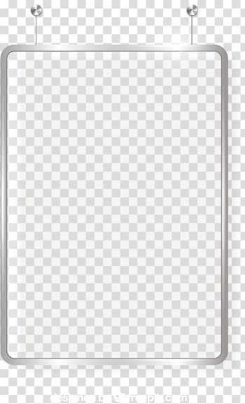 Gray metal frame , Billboard Glass Advertising, Exquisite glass blank billboard material transparent background PNG clipart