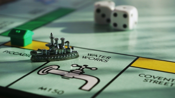 Gray Monopoly Game Board Gray Monopoly Game Board
