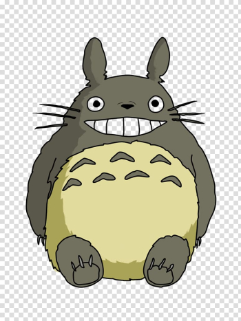 Gray rabbit illustration, Catbus Studio Ghibli Susuwatari Ghibli Museum Anime, totoro transparent background PNG clipart