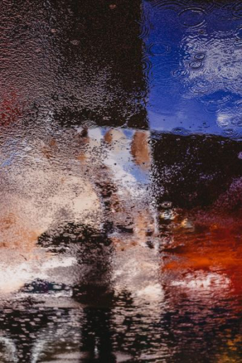 gray, red, and blue abstract painting gray, red, and blue abstract painting