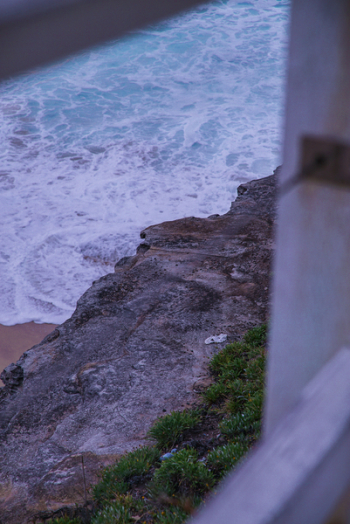 Gray Rocky Cliff Beside Beach Waves Gray Rocky Cliff Beside Beach Waves