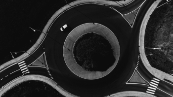 Gray Scale Photo of Road Gray Scale Photo of Road
