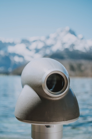 Gray Stainless Steel Binoculars Gray Stainless Steel Binoculars