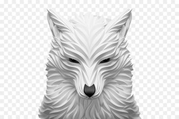 Gray wolf 3D computer graphics Digital art Illustration - Wolf 