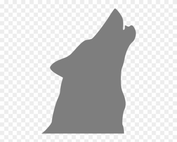 Gray Wolf Clip Art - Draw A Howling Wolf Silhouette Gray Wolf Clip Art - Draw A Howling Wolf Silhouette
