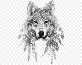 Gray wolf Tattoo ink Drawing Sleeve tattoo - Wolf Gray wolf Tattoo ink Drawing Sleeve tattoo - Wolf
