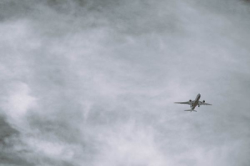 grayscale photo of airliner grayscale photo of airliner
