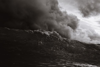grayscale photo of beach waves grayscale photo of beach waves