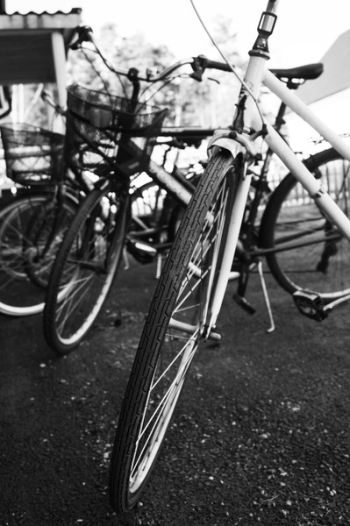Grayscale Photo of Bicycles Grayscale Photo of Bicycles
