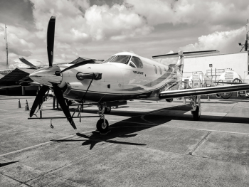 Grayscale Photo of Fighter Plane