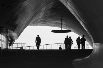 Grayscale Photo of People Grayscale Photo of People