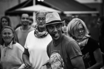 Grayscale Photo of People Grayscale Photo of People