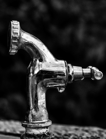 Grayscale Photo Of Stainless Steel Faucet Grayscale Photo Of Stainless Steel Faucet