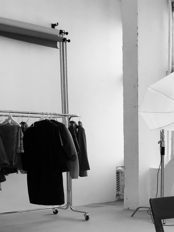 Grayscale Photography of Studio With Clothes Grayscale Photography of Studio With Clothes