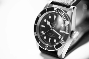 Grayscale Photography of Tudor Analog Watch Grayscale Photography of Tudor Analog Watch