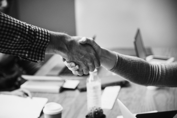 Grayscaled Photo of Handshake Grayscaled Photo of Handshake
