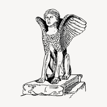 Great sphinx drawing, vintage mythical | Free Vector - rawpixel Great sphinx drawing, vintage mythical | Free Vector - rawpixel