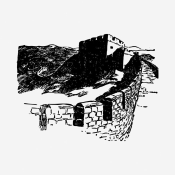 Great Wall of China drawing, | Free Photo - rawpixel Great Wall of China drawing, | Free Photo - rawpixel