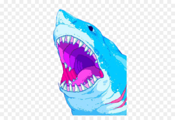 Great white shark Aesthetics Vaporwave Glitch art - shark Great white shark Aesthetics Vaporwave Glitch art - shark