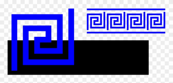 Greek Clip Art - Blue Greek Key Border Greek Clip Art - Blue Greek Key Border